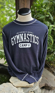 *2024 Vintage Navy Thermal Long Sleeve Shirt